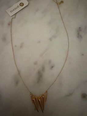 Gorjana Gold  Cersi tiered goldSpike Cluster Necklace
